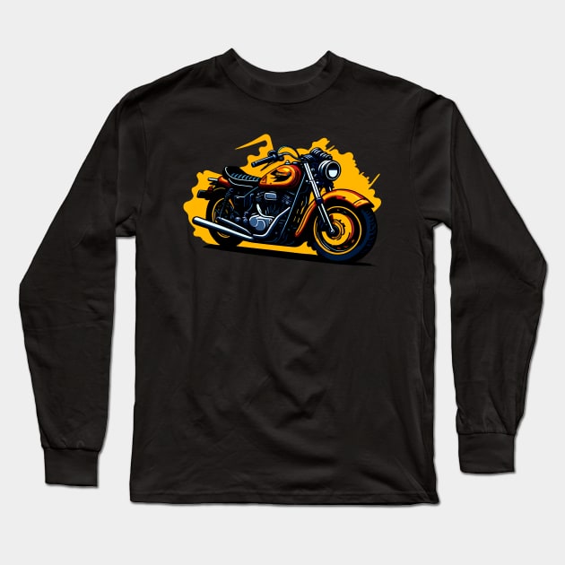 Biker Adventure Long Sleeve T-Shirt by FabRonics